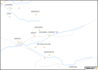 map of Monastyrʼ Gekhard